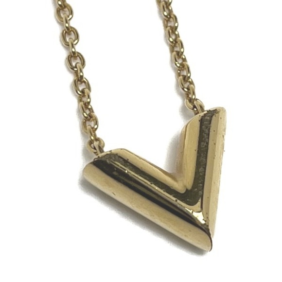 LOUIS VUITTON Gold Necklace - Picture 6 of 7